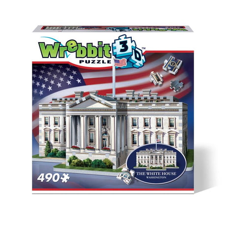 Wrebbit3D The White House 3D Jigsaw Puzzle White 490 pc