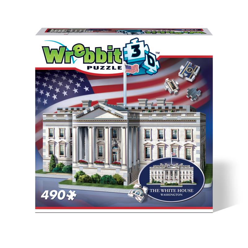 Wrebbit3D The White House 3D Jigsaw Puzzle White 490 pc