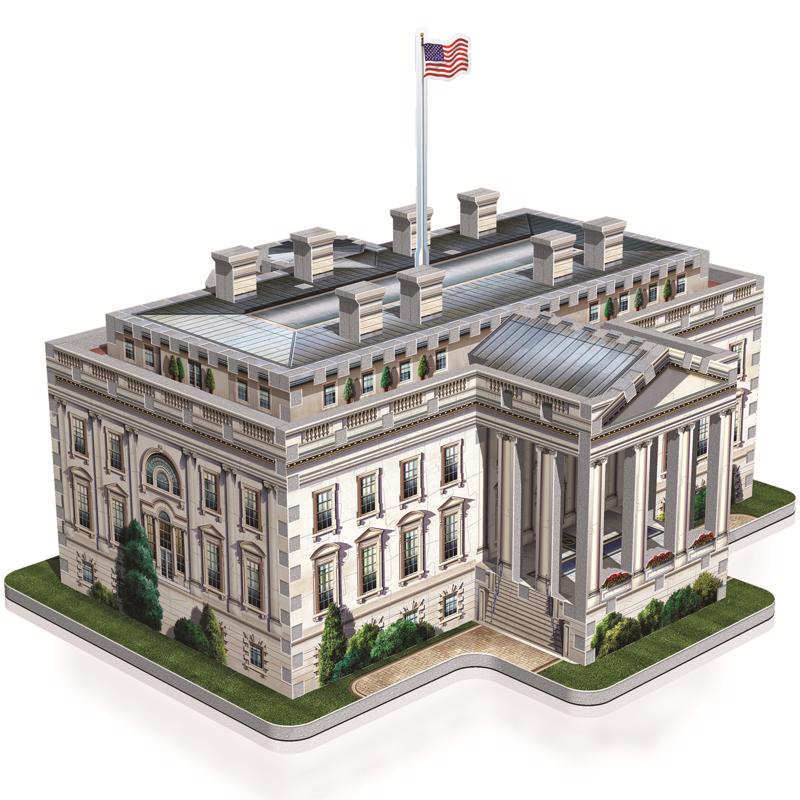 Wrebbit3D The White House 3D Jigsaw Puzzle White 490 pc