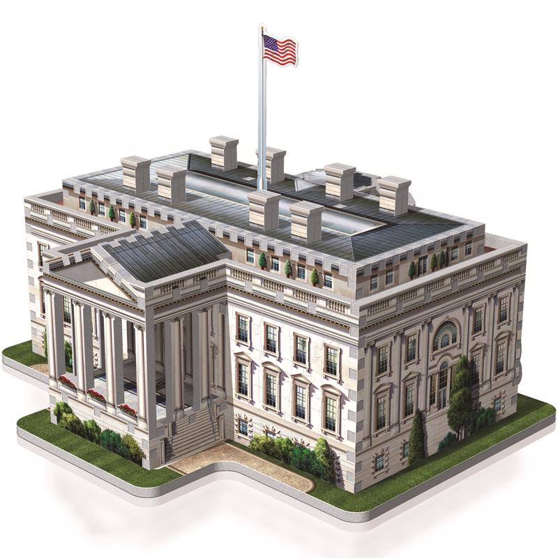 Wrebbit3D The White House 3D Jigsaw Puzzle White 490 pc