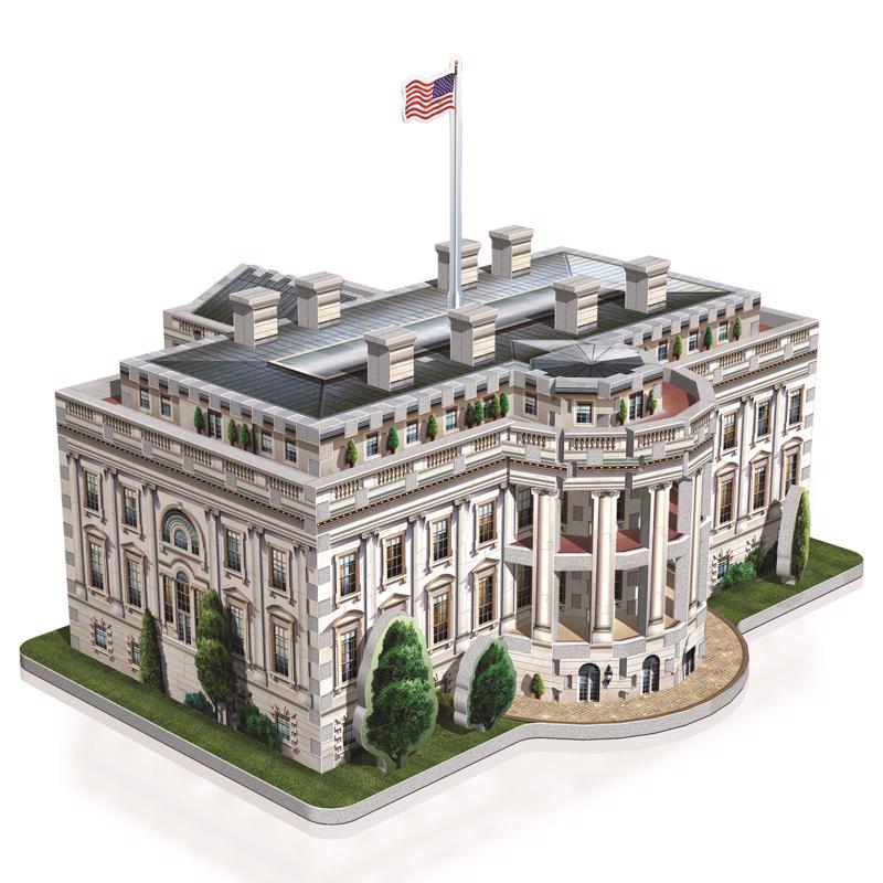 Wrebbit3D The White House 3D Jigsaw Puzzle White 490 pc