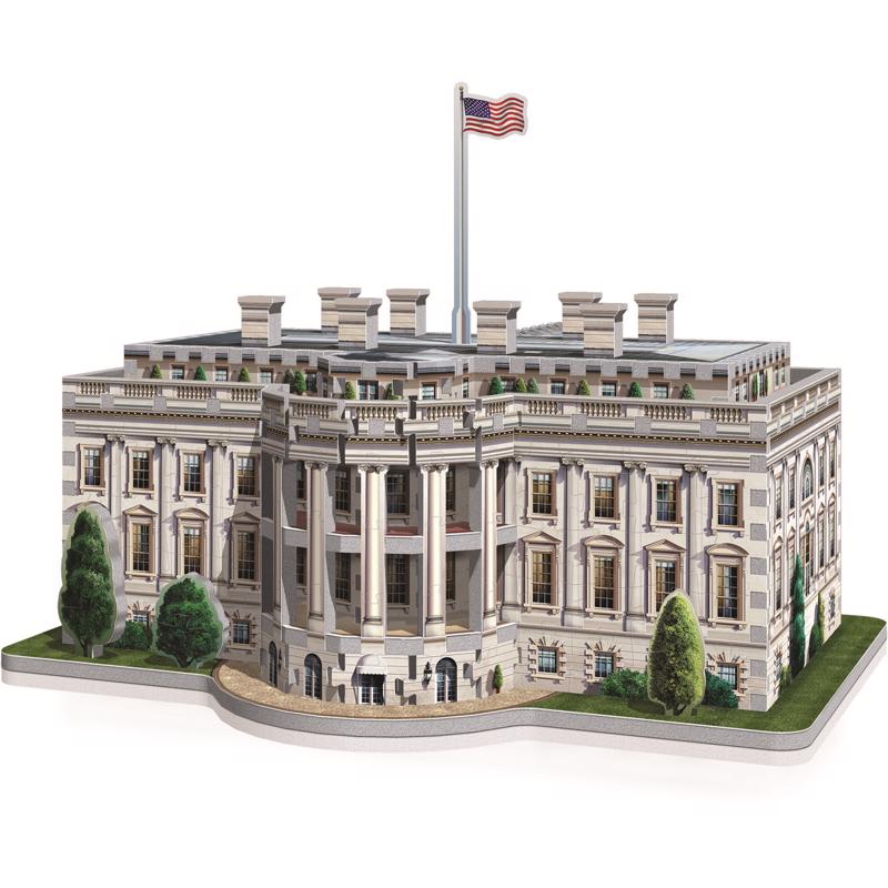 Wrebbit3D The White House 3D Jigsaw Puzzle White 490 pc