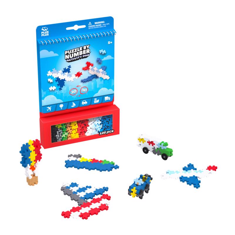 Plus-Plus Puzzle By Number Activity Pad 16 pc