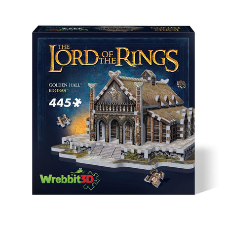 Wrebbit3D The Lord of the Rings Golden Hall-Edoras 3D Jigsaw Puzzle Multicolored 445 pc