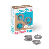 Makedo Roto Ring Construction Playset Blue/Grey 16 pc