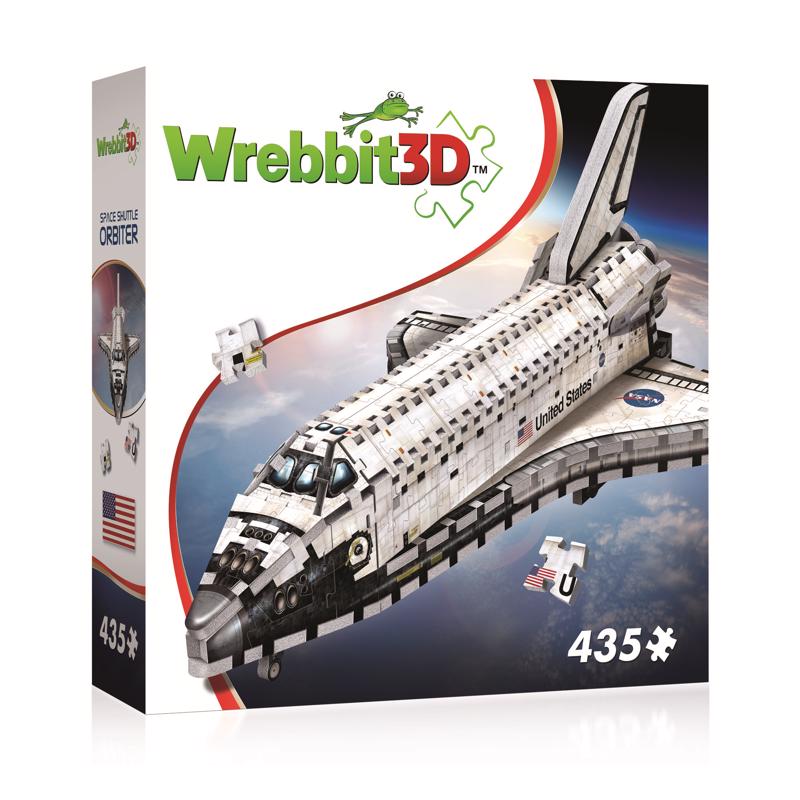 Wrebbit3D Space Shuttle Orbiter 3D Jigsaw Puzzle White 435 pc