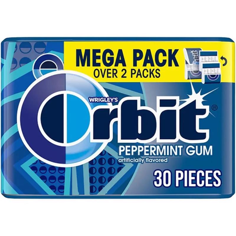 Orbit Sugar Free Peppermint Chewing Gum 30 pk
