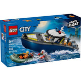 LEGO City Police Boat Chase Building Set Multi 264 pc