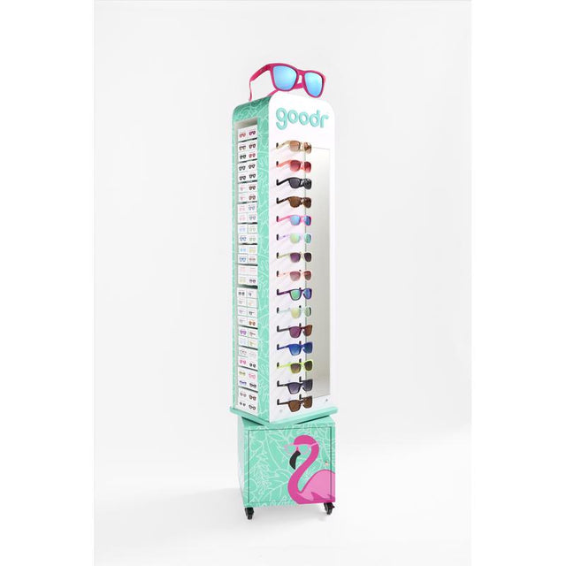 15 in. H X 18 in. W X 61 in. L Multicolored 30 unit display Fixture Plastic