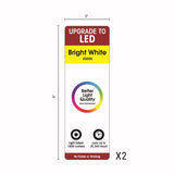 9 in. H X 3  W Assorted Linear Signage kit
