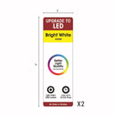 9 in. H X 3  W Assorted Linear Signage kit