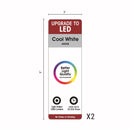 9 in. H X 3  W Assorted Linear Signage kit