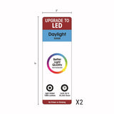 9 in. H X 3  W Assorted Linear Signage kit