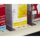 Clear Plastic Shelf Divider 3 in. H X 1 in. W X 14 in. L 10 pk