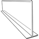Clear Plastic Shelf Divider 3 in. H X 1 in. W X 14 in. L 10 pk