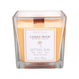 House of Velas Candlewood Light Orange Setting Sun Scent Candle 15 oz