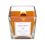 House of Velas Candlewood Light Brown Vanilla Tabac Scent Candle 15 oz