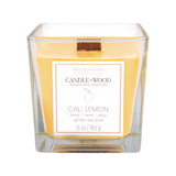 House of Velas Candlewood Yellow Cali Lemon Scent Candle 15 oz
