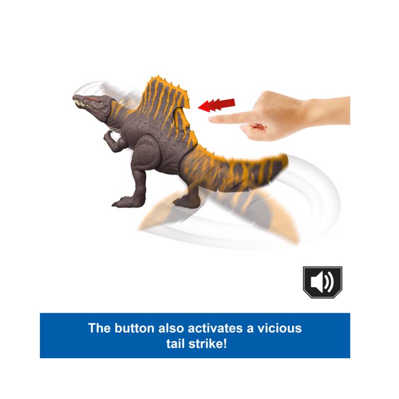 Jurassic World Rebirth Tail Thrasher Spinosaurus Dinosaur Toy