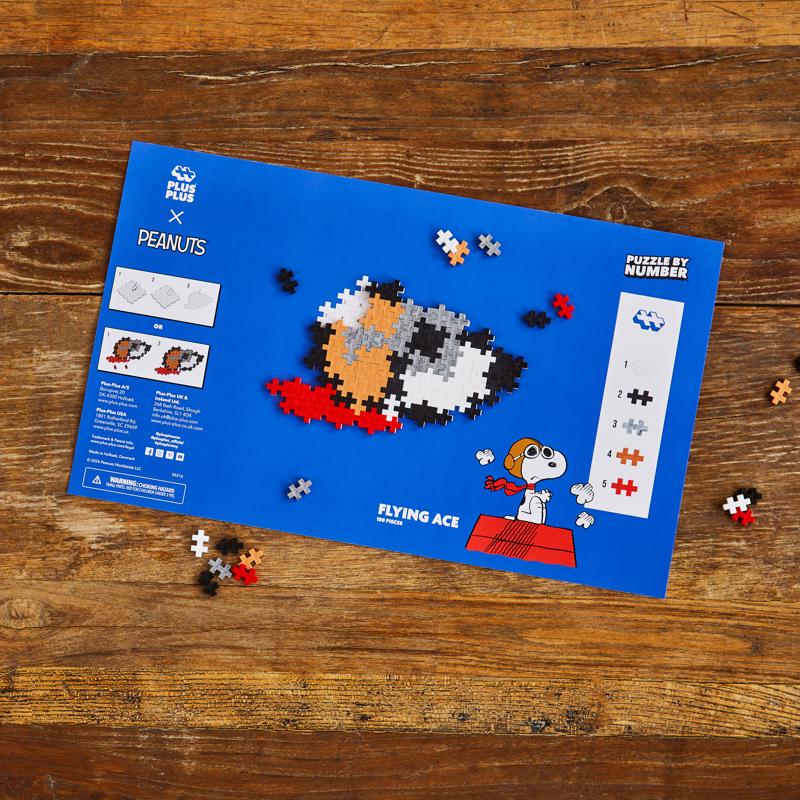 Plus-Plus Peanuts Puzzle By Number Building Toy 100 pc
