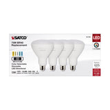 Satco BR40 E26 (Medium) LED Bulb Tunable White/Color Changing 75 Watt Equivalence 4 pk