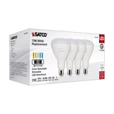 Satco BR40 E26 (Medium) LED Bulb Tunable White/Color Changing 75 Watt Equivalence 4 pk