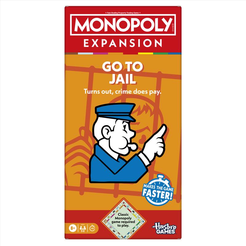 Hasbro Monopoly Go to Jail Boad Game Expansion
