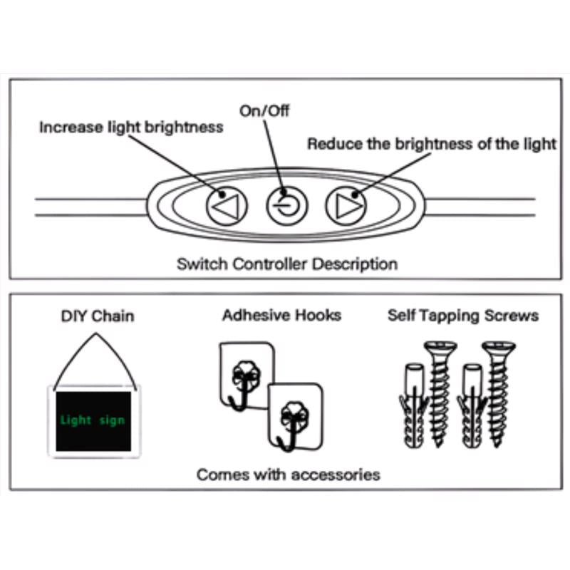Luxe Light Decor LED Candy Cane Hanging Decor