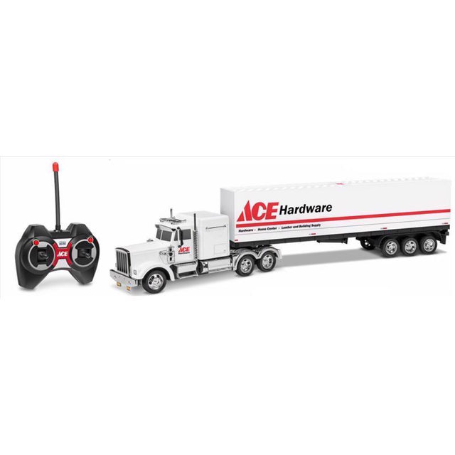 ACE RC Semi Trailer Truck W/Light White/Red
