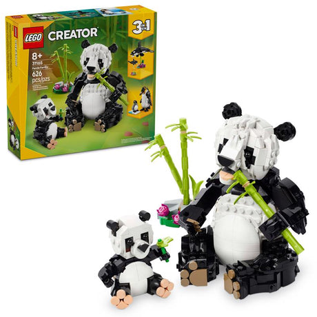 LEGO Creator Wild Animals Panda Family Building Set Multi 626 pc