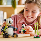 LEGO Creator Wild Animals Panda Family Building Set Multi 626 pc