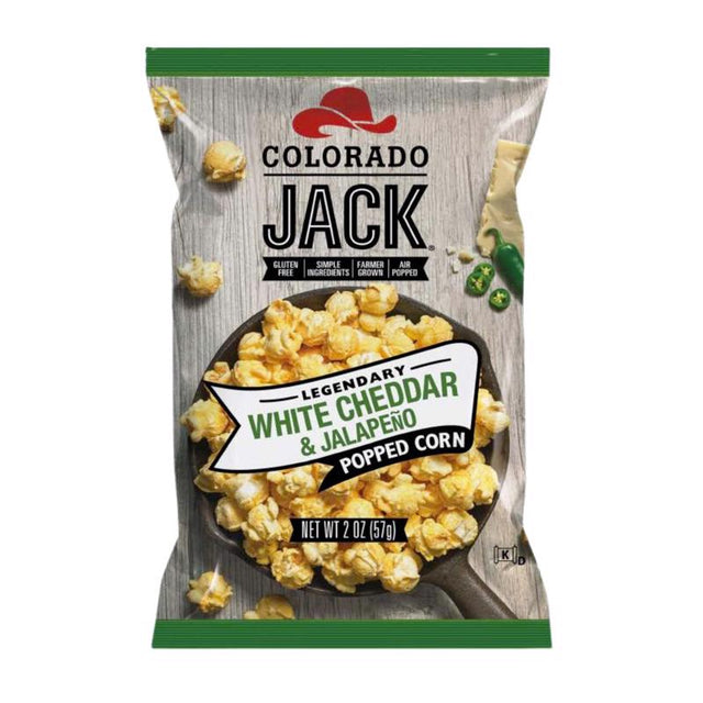 Colorado Jack White Cheddar & Jalapeno Gourmet Popcorn 2 oz Bagged