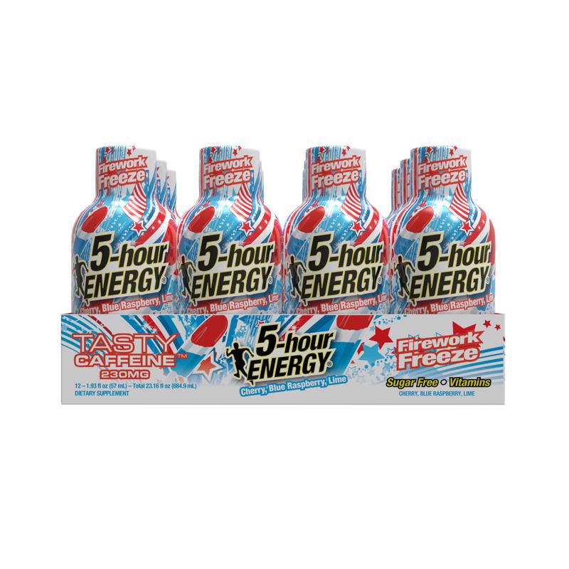 5-hour Energy Fireworks Freeze Sugar Free Assorted Energy Shot 1.93 fl. oz.