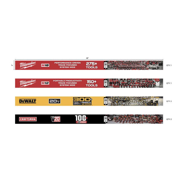 48 in. H X 4 in. W Power Tools New Rfrsh Sign Kit Tools POP Card 1 KIT each