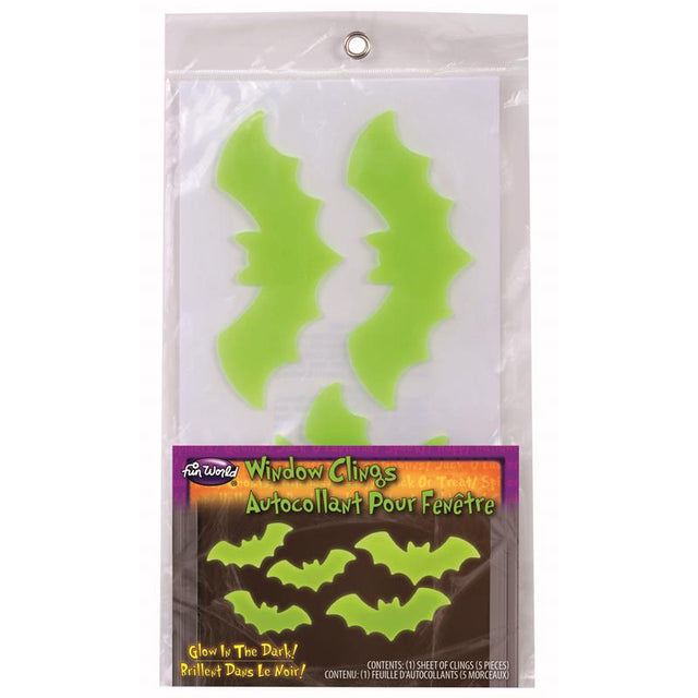 Fun World Ghosts/Bats Clings Halloween Decor