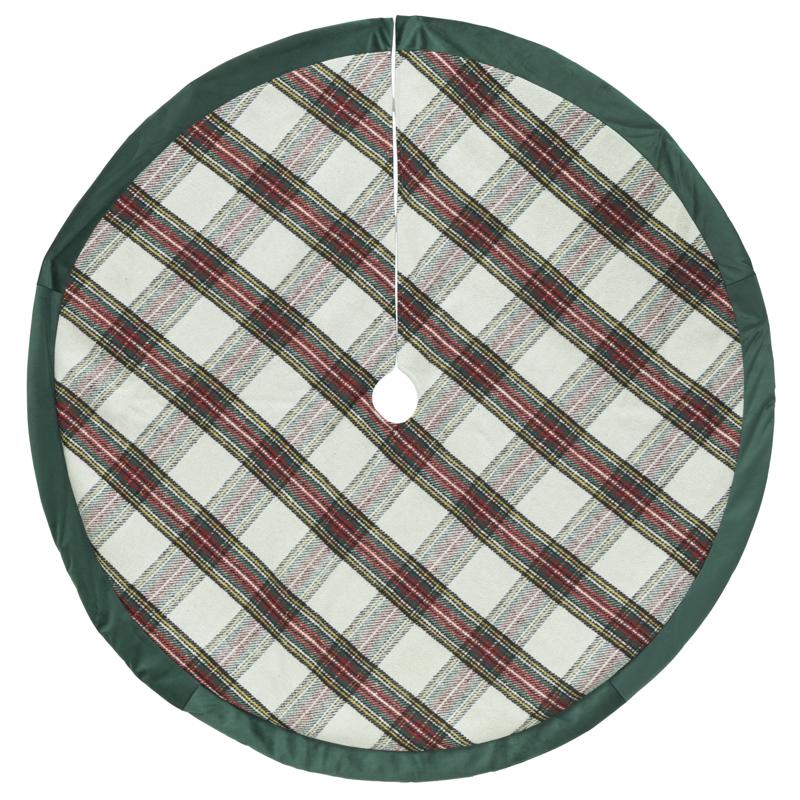 Dyno Plaid Tree Skirt 48 in.