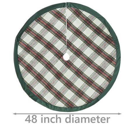 Dyno Plaid Tree Skirt 48 in.