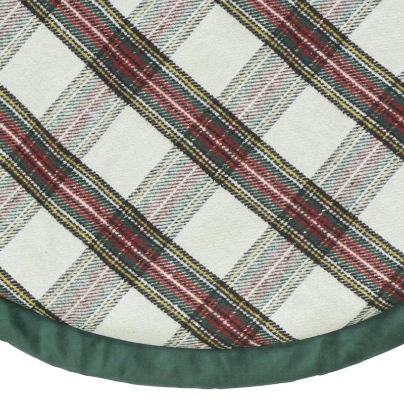 Dyno Plaid Tree Skirt 48 in.