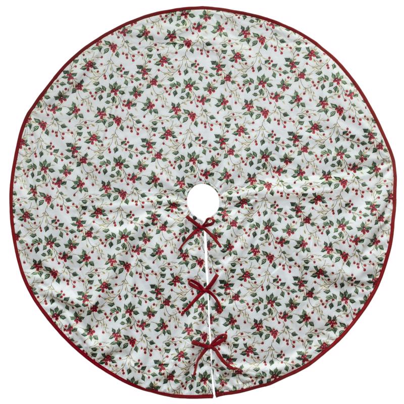 Dyno Holly Berry Tree Skirt 48 in.