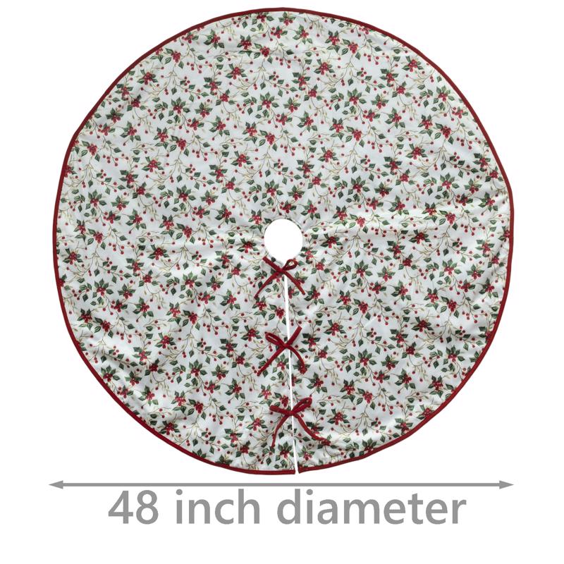 Dyno Holly Berry Tree Skirt 48 in.