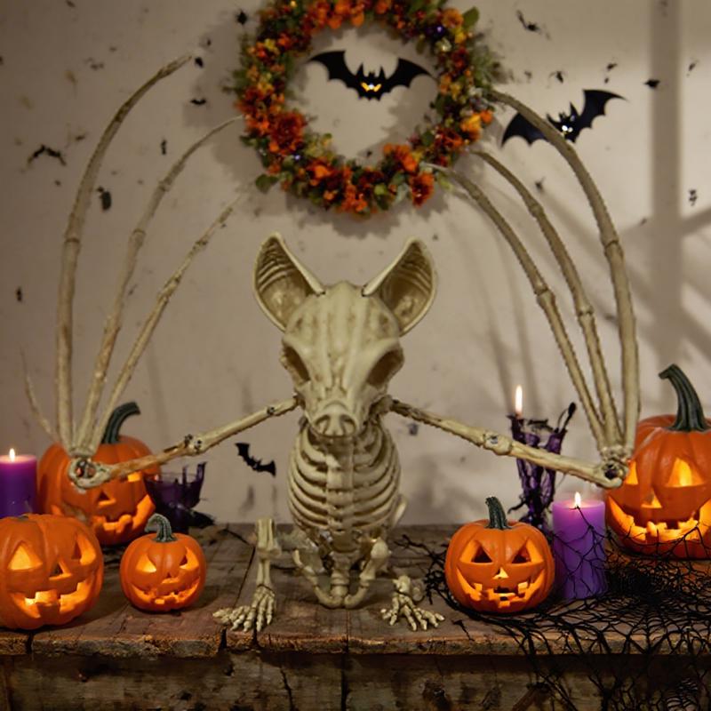 Decra Lite Skeleton Bat Halloween Decor