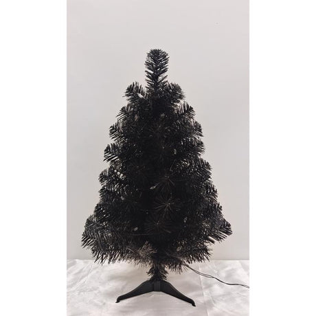 Giftwares Purple 20 ct 2 ft. LED Prelit Black Tree