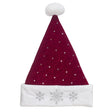 Dyno 17 in. Quilted Velvet Santa Hat 1 pk