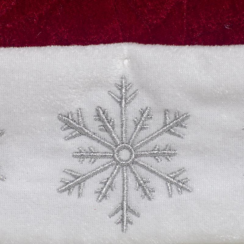 Dyno 17 in. Quilted Velvet Santa Hat 1 pk