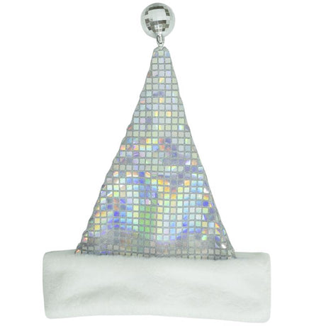 Dyno 17 in. Sequin Iridescent Santa Hat 1 pk
