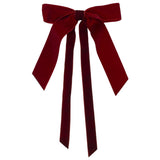 Dyno Red S/4 Velvet Double Tail Christmas Bow