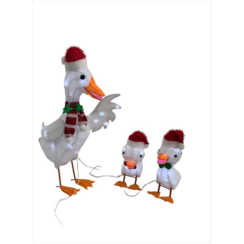 Celebrations Fabric Ducks 30 in. Yard Decor