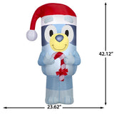 Gemmy Bluey in Santa Hat 4 ft. Inflatable
