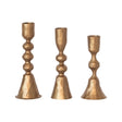 Creative Co-Op Antique Brass Candle Holder