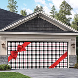 Dyno Plaid Gift 7 ft. Garage Door Cover